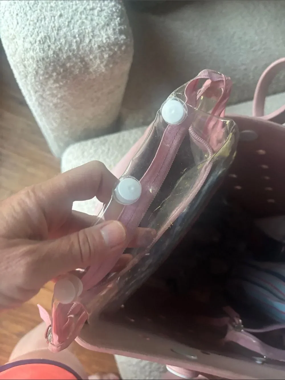 1st gen rare large Pink Everyday BOGG BAG Tote Bag with Colorful Tassel